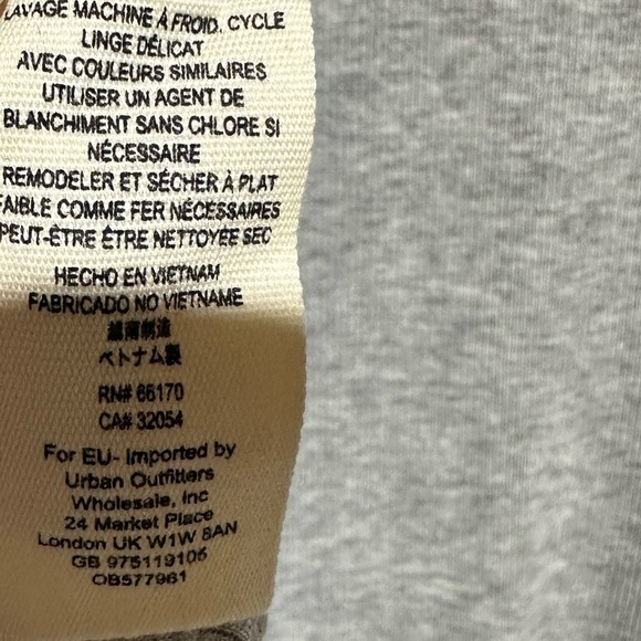 FREE PEOPLE Grapevine Tunic Split Side Long Sleeve Ribbed Knit Top Grey Size M - Picture 15 of 15